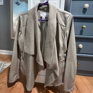 Bar III Faux Leather Jacket